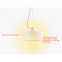 Flos Bellhop Glass S2 pendant lamp - Agof Store