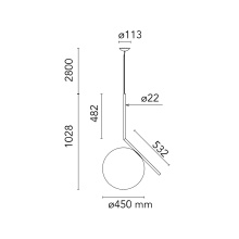 Flos IC Lights S3 pendant lamp - Agof Store