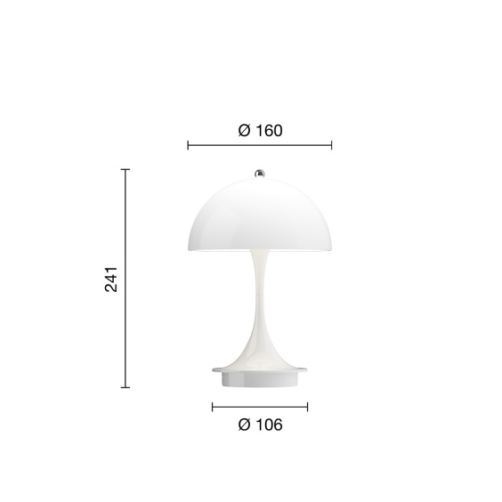 Louis Poulsen Panthella Portable V3 Akku Tischlampe - Agof Store