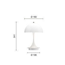 Louis Poulsen Panthella Portable V3 portable table lamp - Agof Store