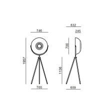 Stilnovo Demi Moon floor lamp - Agof Store