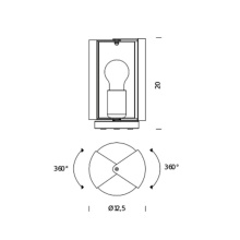 Pivotante à Poser Lampada da tavolo Nemo - Agof Store
