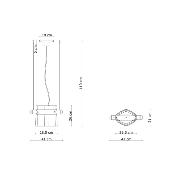 Ferroluce Yakitori C2791 pendant lamp - Agof Store