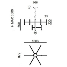 Linea Light Perla 9 Pendelleuchte - Agof Store