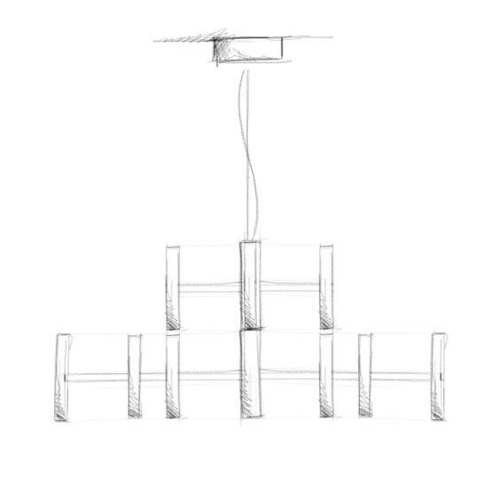 Linea Light Perla 9 pendant lamp - Agof Store