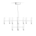 Perla 9 Lampada a sospensione Linea Light - Agof Store