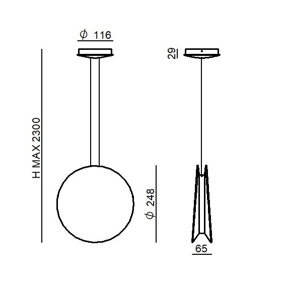 Yo-Yo Lampada a sospensione Linea Light - Agof Store