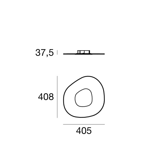 Linea Light Antigua wall ceiling lamp - Agof Store