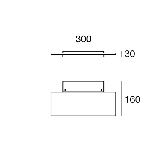 Linea Light Dublight wall lamp - Agof Store