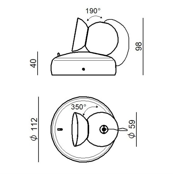 Duck Lampada da parete Linea Light - Agof Store