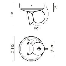 Duck Lampada da parete soffitto Linea Light - Agof Store