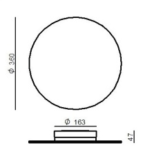 Gemini Lampada a soffitto Linea Light - Agof Store