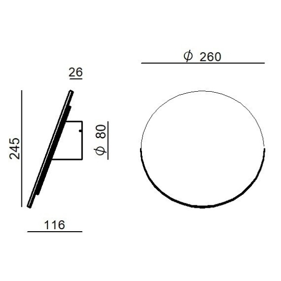 Linea Light Gemini 2 wall lamp - Agof Store
