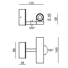 Goose Lampada da parete soffitto Linea Light - Agof Store