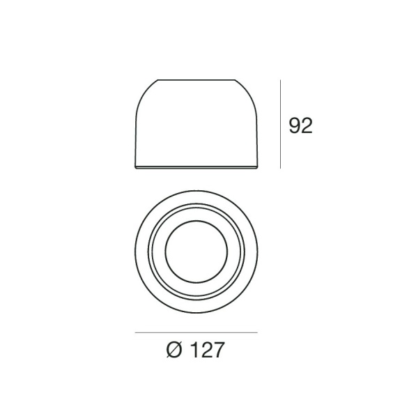 Outlook Lampada a soffitto Linea Light - Agof Store