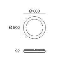 Polo Lampada da parete soffitto Linea Light - Agof Store