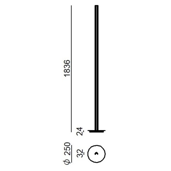 Linea Light Halfpipe 2 floor lamp - Agof Store