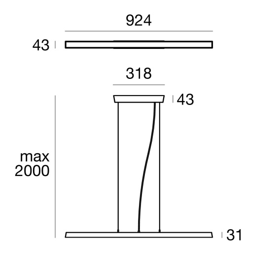 Linea Light Lira R outdoor pendant lamp - Agof Store