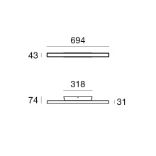 Linea Light Lira R outdoor ceiling lamp - Agof Store