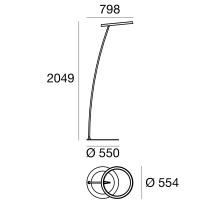 Linea Light Lira outdoor floor lamp - Agof Store