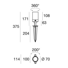 Linea Light Vision outdoor floor lamp - Agof Store