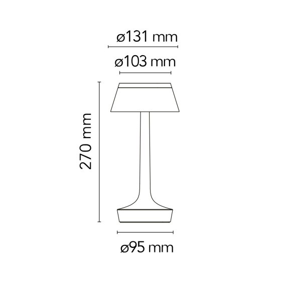 Flos Bon Jour Unplugged lampada da tavolo - Agof Store