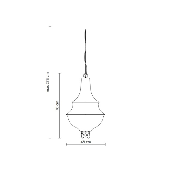 Karman Lady D outdoor Pendelleuchte - Agof Store