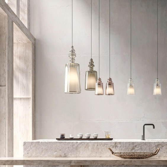 Alibaglass H.20 cm Lampada a sospensione Karman - Agof Store