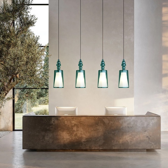 Alibaglass H.65 cm Lampada a sospensione Karman - Agof Store
