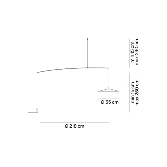 Koinè Lampada da terra sospensione LucePlan - Agof Store