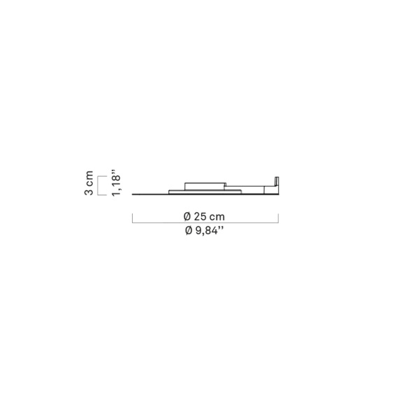 LucePlan Millimetro wall lamp - Agof Store