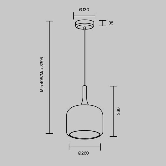 Maytoni Spirito Pendelleuchte - Agof Store