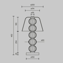 Maytoni Amulet table lamp - Agof Store