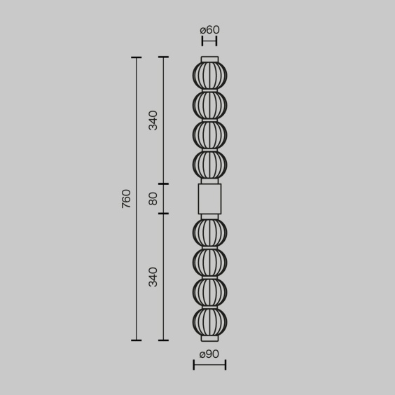Maytoni Amulet 10 Wandleuchte - Agof Store