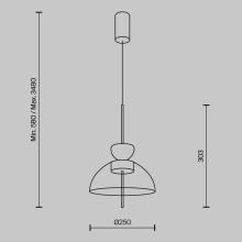 Maytoni Bangkok H.30 cm Pendelleuchte - Agof Store