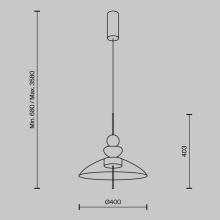 Bangkok H.40 cm Lampada a sospensione Maytoni - Agof Store