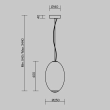 Bruma H.40 cm Lampada a sospensione Maytoni - Agof Store