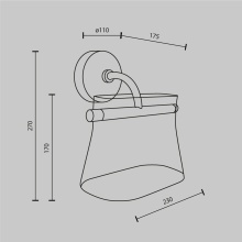 Maytoni Cabaret wall lamp - Agof Store