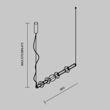 Maytoni Cosmo Pendelleuchte - Agof Store