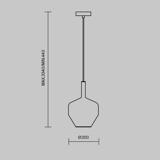 Maytoni Duality Ø 20 cm pendant lamp - Agof Store