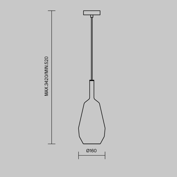 Duality Ø 16 cm Lampada a sospensione Maytoni - Agof Store