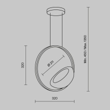 Maytoni Lunare Pendelleuchte - Agof Store