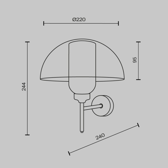 Maytoni Memory wall lamp - Agof Store