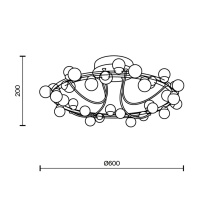Tessara Ø 60 cm Lampada da soffitto Maytoni - Agof Store
