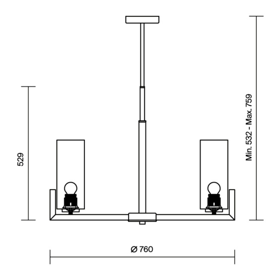 Fortano Ø 76 cm Lampada a sospensione Maytoni - Agof Store