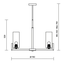 Fortano Ø 76 cm Lampada a sospensione Maytoni - Agof Store