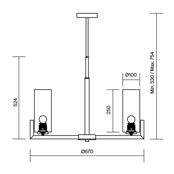Fortano Ø 67 cm Lampada a sospensione Maytoni - Agof Store