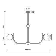 Maytoni Rendez-Vous Ø 103 cm pendant lamp - Agof Store