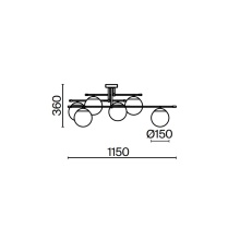 Nostalgia Ø 115 cm Lampada da soffitto Maytoni - Agof Store