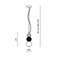 Maytoni Collar H.37 cm pendant lamp - Agof Store